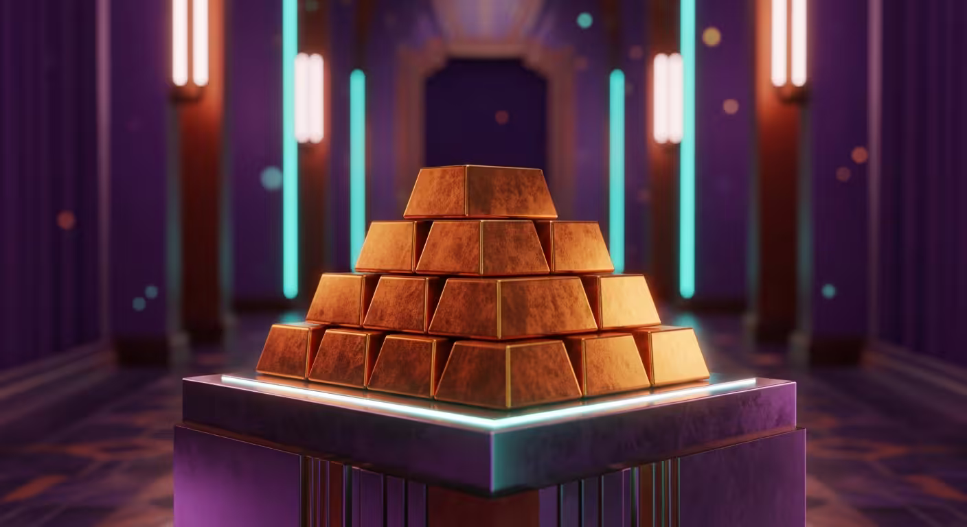 Regulatory shield icon over a casino slot machine reel